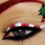 candy cane eyeliner makeup