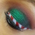 candy cane eyeliner makeup