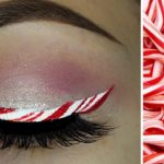 candy cane makeup idea