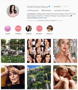 lisaeldridgemakeup instagram profile